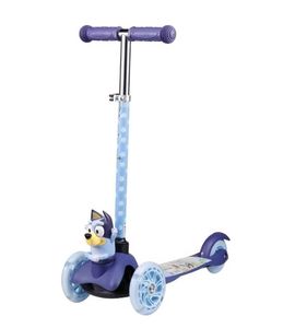 lot 4276 image: Bluey Mini 3D LUW Kick Scooter with Adjustable Handle Bar 3 Wheels, ABEC-5 Bearings - Retail $35