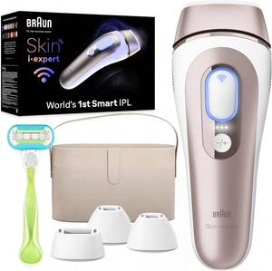 lot 4345 image: Braun Smart IPL, Skin i�Expert Pro 7, VOGUEs Best Hair Removal Device, IPL Hair Removal for Women and Men, Permanent Laser Hair Reduction At-Home, Worlds 1st Smart App, 4 Heads, IPL7387 - Retail $500