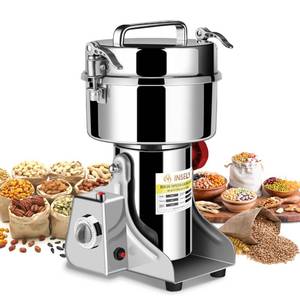 lot 4361 image: INSELY 1000g Grain Mill Grinder High Speed Food Grain Mill Stainless Steel Seeds Flour Wheat Nut Spices Corn Pill Herbs & Seasonings Dry Grinder Electric Machine Grinder for Kitchen - Retail $126