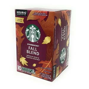 lot 4383 image: Starbucks Fall Blend Coffee K-Cup Single Serve Pods - 10 pods - Retail $18