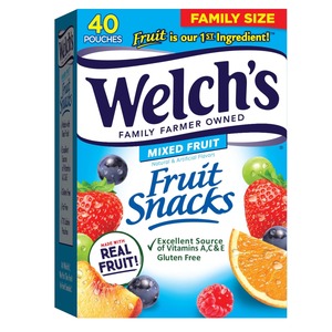 lot 4386 image: Welchs Fruit Snacks Mixed Fruit - 32oz40ct - Retail $19