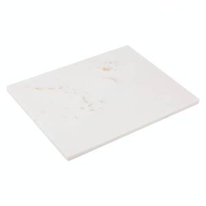 lot 4393 image: Adolif Marble Cutting Board, Large Marble Slab Pastry Board With Non-Slip Feet For Baking, Cheese, Charcuterie, Chocolate, 16x20 Inch - Retail $75