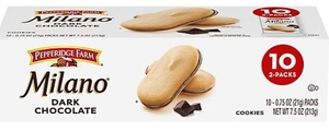 lot 4399 image: Pack of 10 Pepperidge Farm Milano Dark Chocolate Cookies Twin Packs&nbsp