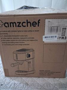 lot 34 image: AMZCHEF 20 Bar Espresso Coffee Machine with Steam Wand