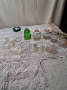 lot 35 image: Mixed Glass Jar and Container Collection
