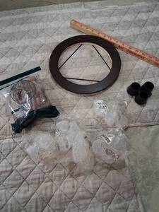 lot 58 image: Chair Floor Protection Kit with Casters and Leg Caps and Display frame