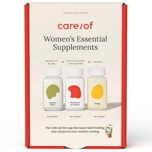 lot 12352 image: Careof Women s Essential Supplements (Multivitamin  Probiotic  Energy)  120 Ct, 2 Pack, BB 52025