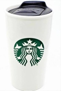 lot 12363 image: Starbucks Ceramic Travel Mug, 12oz