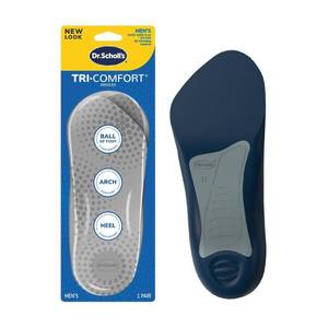 lot 12365 image: Dr. Scholls Comfort Tri-Comfort Shoe Insoles for Men - Size 8-12