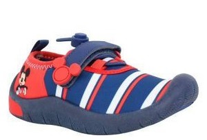lot 12372 image: Mickey Mouse Toddler Water Shoes with Velcro Strap, Size 910