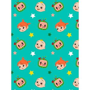 lot 12382 image: Cocomelon JJ Plush Throw Fleece Blanket 45  x 60
