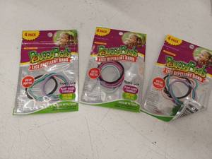 lot 12404 image: BuggyBeds Lice Repellent Hair Bands 4-Pack Set, Lot of 3 packs