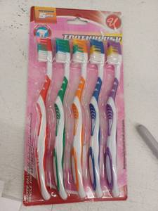 lot 12435 image: 5 Pack Toothbrush Medium