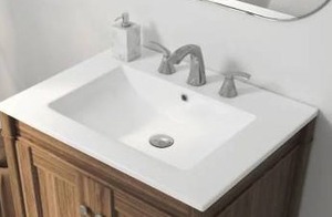 Eridanus Tucson 24 in. W x 18 in. D Vitreous China Vanity Top in White with 3-Faucet Holes (8 in. Widespread