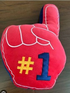 lot 12461 image: Number 1 Plush Throw Pillow