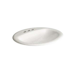 lot 12465 image: Glacier Bay 20x17 Oval Drop In Sink Bowl