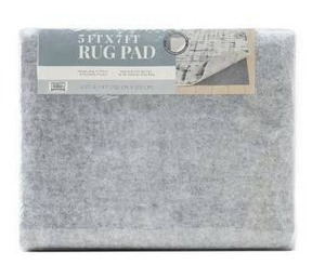lot 12473 image: 5ft x 7ft Rug Pad, Gray
