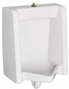 lot 12485 image: American Standard Washbrook FloWise Top Spud 0.125 GPF Urinal in White