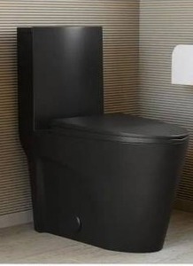 Swiss Madison St. Tropez One-Piece Dual Flush Toilet with Black Matte Finish