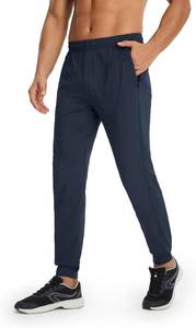 lot 1 image: M MAELREG Mens Joggers with Zipper Pockets Athletic Sweatpants Traning Track Pants Mens Golf Joggers Running Workout Size Small BLUE INDIGO