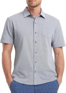 lot 67 image: M MAELREG Button Down Shirt Men Moisture Wicking Dry Fit Pique Performence Cool Breathable Mens Summer Shirts Short Sleeve