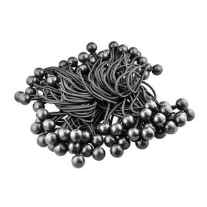 lot 12522 image: Se Bc8B-100 8in Bungee Stretch Cord With Ball, Black
