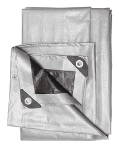 lot 12595 image: Tarp SilverBlack 6X8