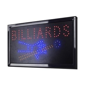 lot 12597 image: American Art Decor Billiards Framed Light Up LED Sign Wall Decor