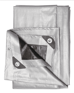 lot 12605 image: 6X8 Feet Reversible Poly Tarp