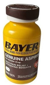 lot 12630 image: Bayer Aspirin Pain Reliever 325mg - 500 Tablets, BB 42025