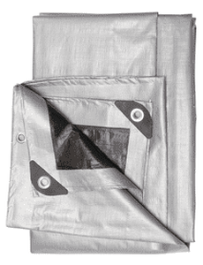 lot 12636 image: Tarp SilverBlack 6X8 ft