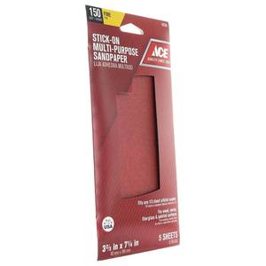 lot 12641 image: Stick On Multi Purpose Sandpaper, 150 Grit, 3 Pack