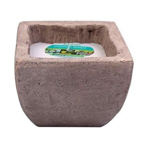 lot 12645 image: Patio Essentials Stone Citronella Candle with Holder For MosquitoesOther Flying Insects 6 oz