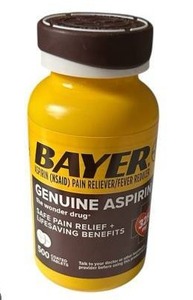 lot 12661 image: Bayer Aspirin Pain Reliever 325mg - 500 Tablets, 2 Pack, BB 42025