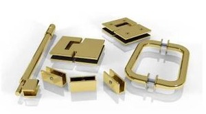 lot 12667 image: Glass Warehouse Glass Hinge Shower Enclosure Hardware Kit