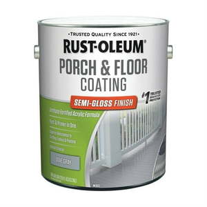 lot 12676 image: Rust-Oleum 320419 Porch and Floor Coating Dove Gray Semi-Gloss