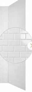 lot 12703 image: 1 Piece Subway Shower Panel, White, Approximately 75 x 33.5 Inch