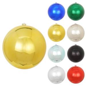 lot 2583 image: Large Christmas Ornaments Shatterproof Christmas Tree Decoration Plastic Decorative Hanging Mercury Ball Ornaments for Xmas Tree (Gold, 10in-1pcs)
