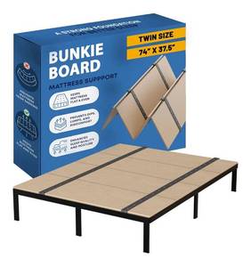 lot 2584 image: Folding Bunkie Board Low-Profile 30 x 60 Mattress Support Platform for Daybeds