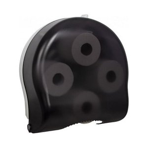 lot 2590 image: San Jamar Classic Carousel Tissue Dispenser  4 standard 1.5  core rolls  Black Pearl