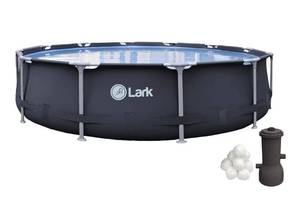 lot 2645 image: Lark Rust Proof 12 ft. x 30 inch Fiber Glass Frame Above Ground Swimming Pool