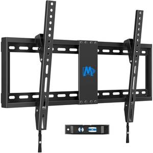 lot 2714 image: Mounting Dream TV Wall Mount for Most 37-75 Inch TVs, Universal Tilt TV Mount Fit 16, 18, 24 Stud with Loading Capacity 132lbs, Max Vesa 600 x 400mm, Low Profile Flat Wall Mount TV Bracket
