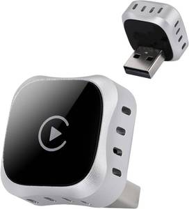 lot 2766 image: YYMC Wireless CarPlay Adapter for Apple Car Play, Small Mini Edition, Converts Factory Wired to Wireless CarPlay, Plug & Play Adapter for Apple iPhone iOS 10 & Cars from 2015(2026 Upgrade White)