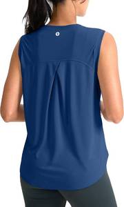 lot 2779 image: SANTINY Womens Lightweight Long Workout Tops Sleeveless Tennis Gym Yoga Shirts Athletic Running Tank Top for Women Loose Fit (Royal Blue_XL)
