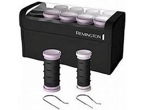lot 2815 image: Remington Compact Ceramic Dual Voltage Hot Rollers for Long and Short Hair, Hair Setters, Hair Curlers, 1-1 PurpleBlack, 10 Piece Set