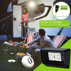 lot 2817 image: Leisure LED RV Exterior Porch Utility Light - 12v 280 Lumen Lighting Fixture. Replacement Lighting for RVs, Trailers, Campers, 5th Wheels (1-Pack)