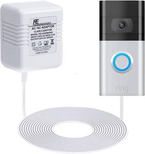 lot 2824 image: Doorbell Transformer 24V Adapter for Ring Video Doorbell, 16.4ft Long C Wire Power Supply, Compatible with Ring, Nest Hello, Wyze and Eufy Video Doorbells