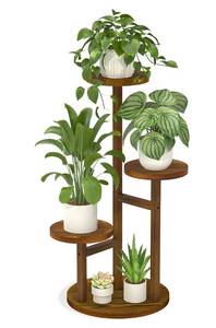 lot 2894 image: LASZOLA 3 Tiered Wood Plant Stand Indoor Corner