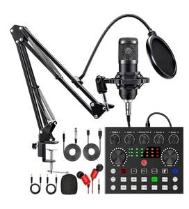 lot 2895 image: CofeLife Podcast Equipment Bundle, BM800 Podcast Microphone Bundle with V8s Voice Changer, Condenser Microphone Recording Studio Package for Podcasting Live Streaming Singing PC Mobile TikTok YouTube