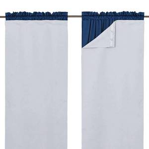 lot 2907 image: NICETOWN Blackout Curtain Liners for 84 inches Long Drapes, Blackout Curtain Liners for Window, Noise Reducing Light Blocking Liner (Set of 2, Each is 34 x 80, Greyish White)